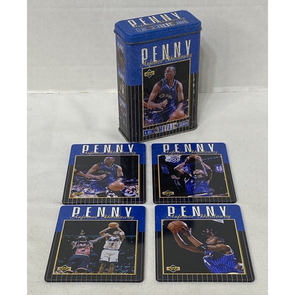Upper Deck Penny Anfernee Hardaway 1996 4 All Metal Cards In Tin